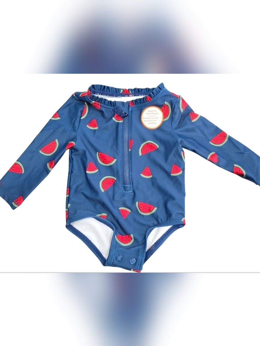 Carter's Navy Watermelon Baby One Piece  Swimsuit (SIZE: 3MONTH )